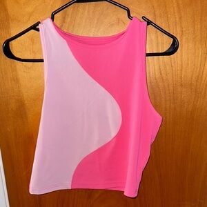 Pink and Light Pink Women's Top